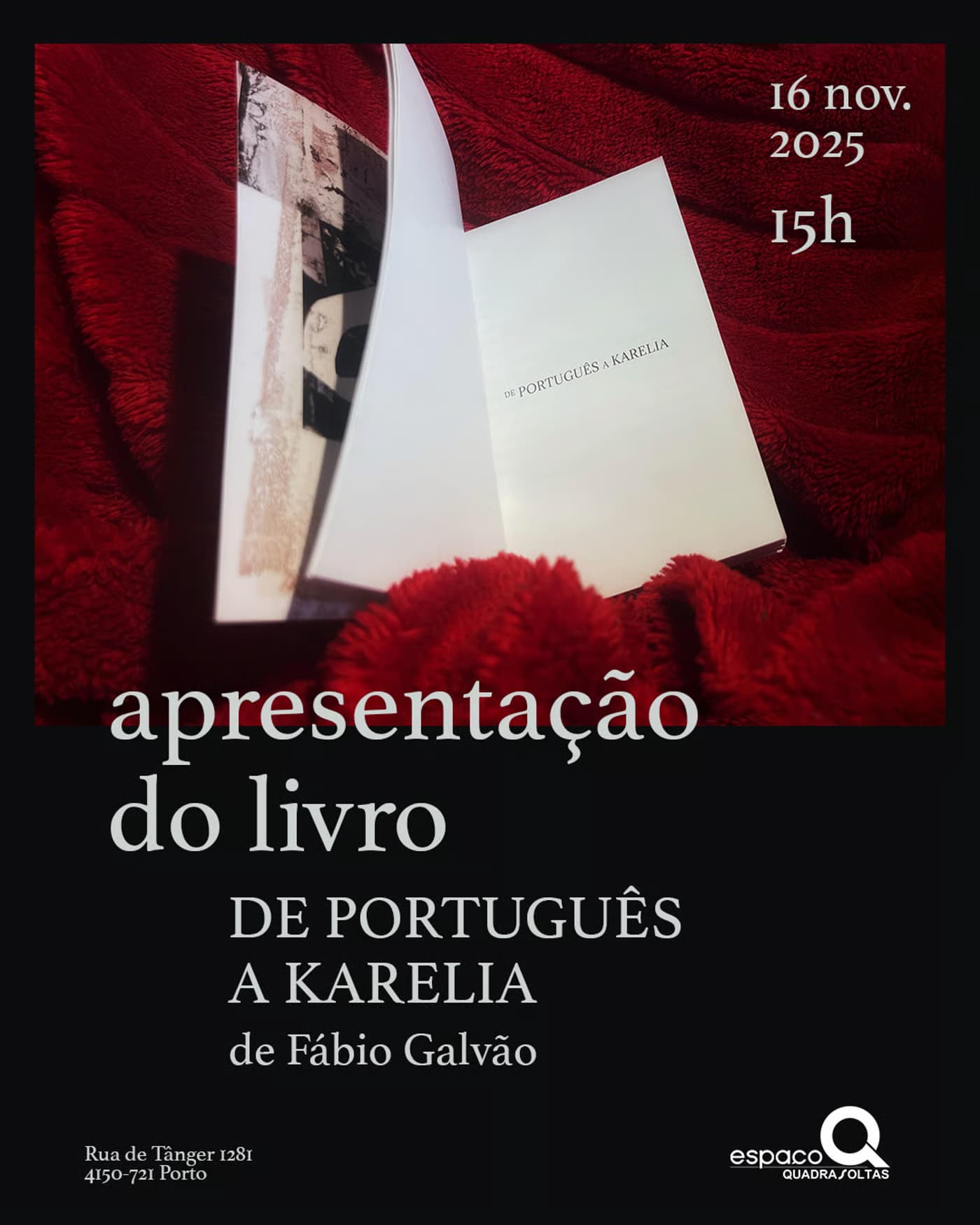 Apresentação do livro “De Português a Karelia” com Fábio Galvão