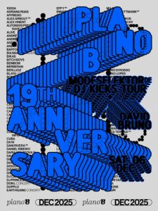 Plano B celebra 19 anos com David Bruno e Modeselektor