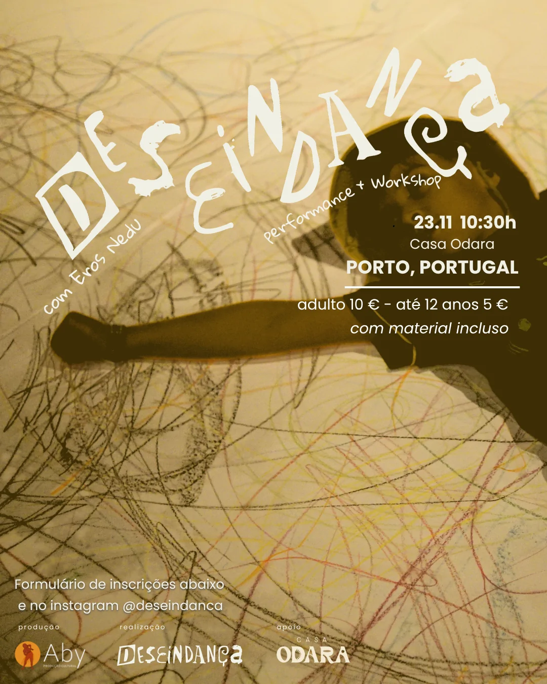 Deseindança, performance + workshop