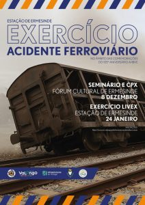 Exercício de Simulacro de Acidente Ferroviário em Valongo