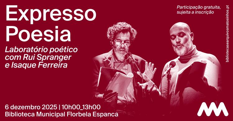 Expresso Poesia: Laboratório Poético com Rui Spranger e Isaque Ferreira