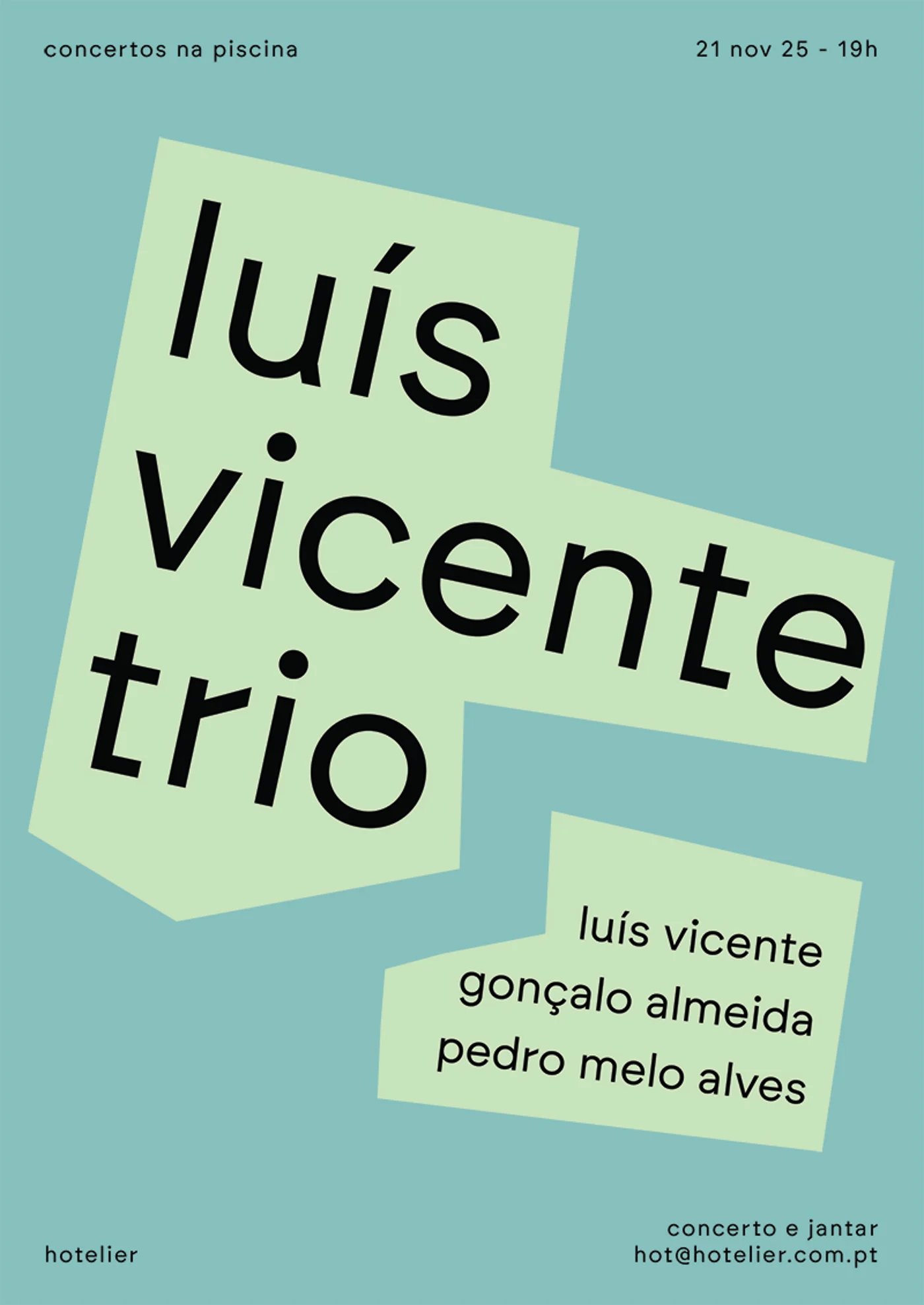 Luís Vicente Trio no Hotelier: Jazz Contemporâneo em Destaque