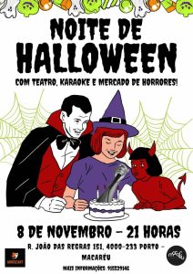 Noite de Halloween com o grupo ArriscArt