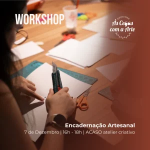 Encadernação Artesanal é um workshop para aprender a técnica francesa de criação