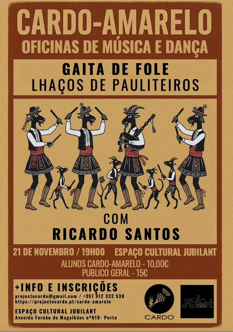 Oficina Lhaços de Pauliteiros para Gaita de Fole