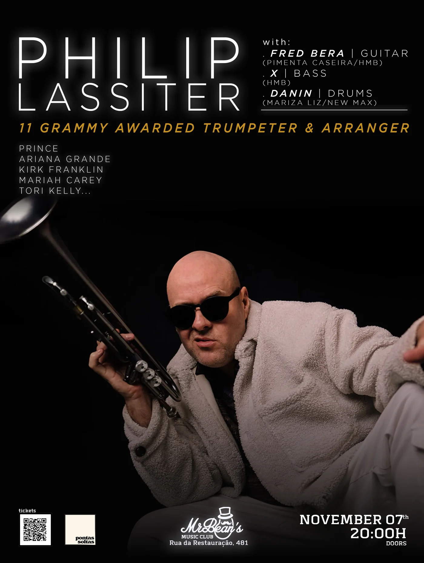 Philip Lassiter ao vivo no Mr. Bean’s Music Club