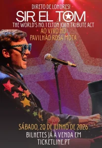 Sir El Tom traz os maiores sucessos de Elton John ao Porto