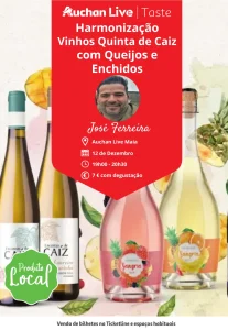 Harmonização Vinhos Quinta de Caiz Com Queijos e Enchidos