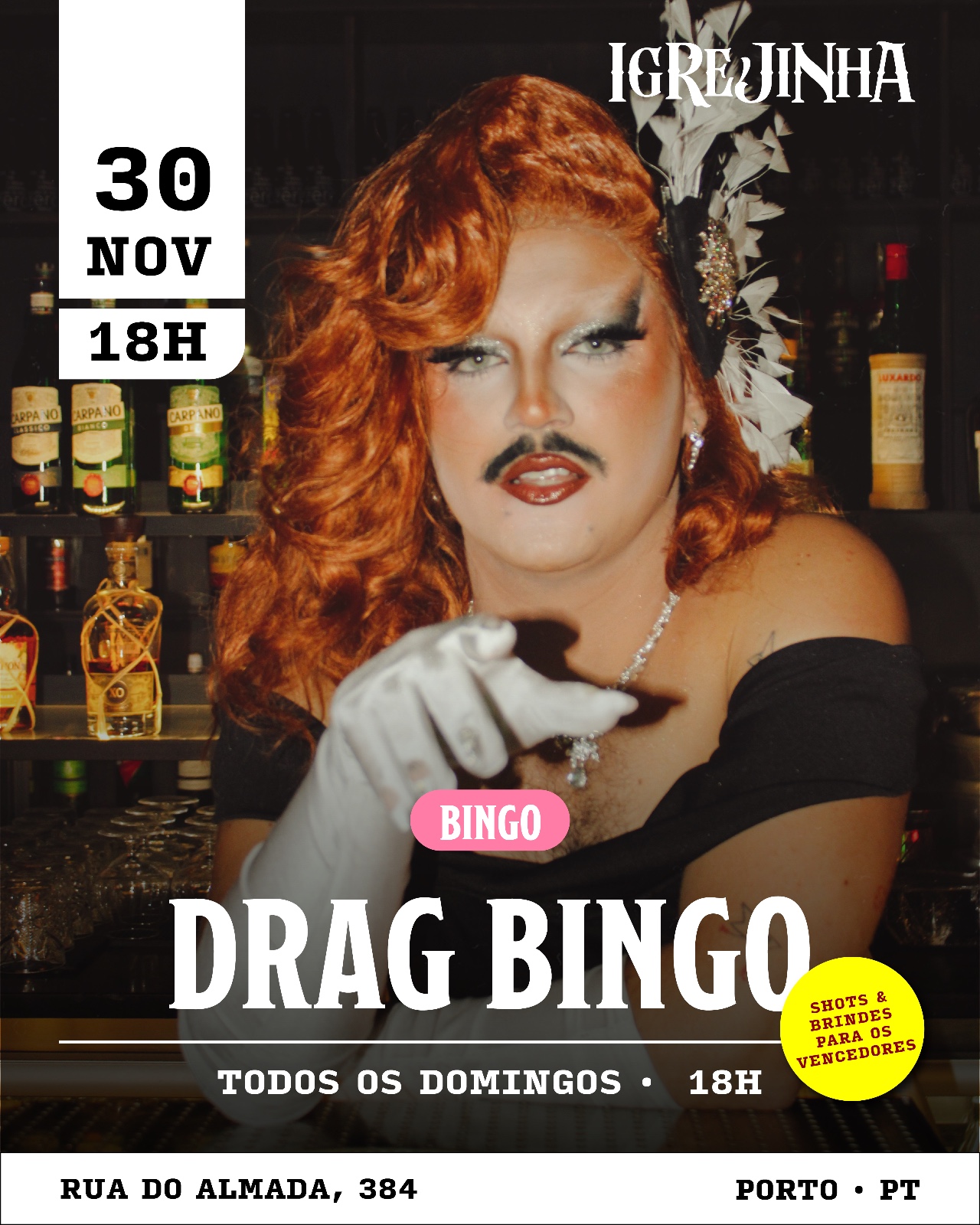 Drag Bingo no Igrejinha