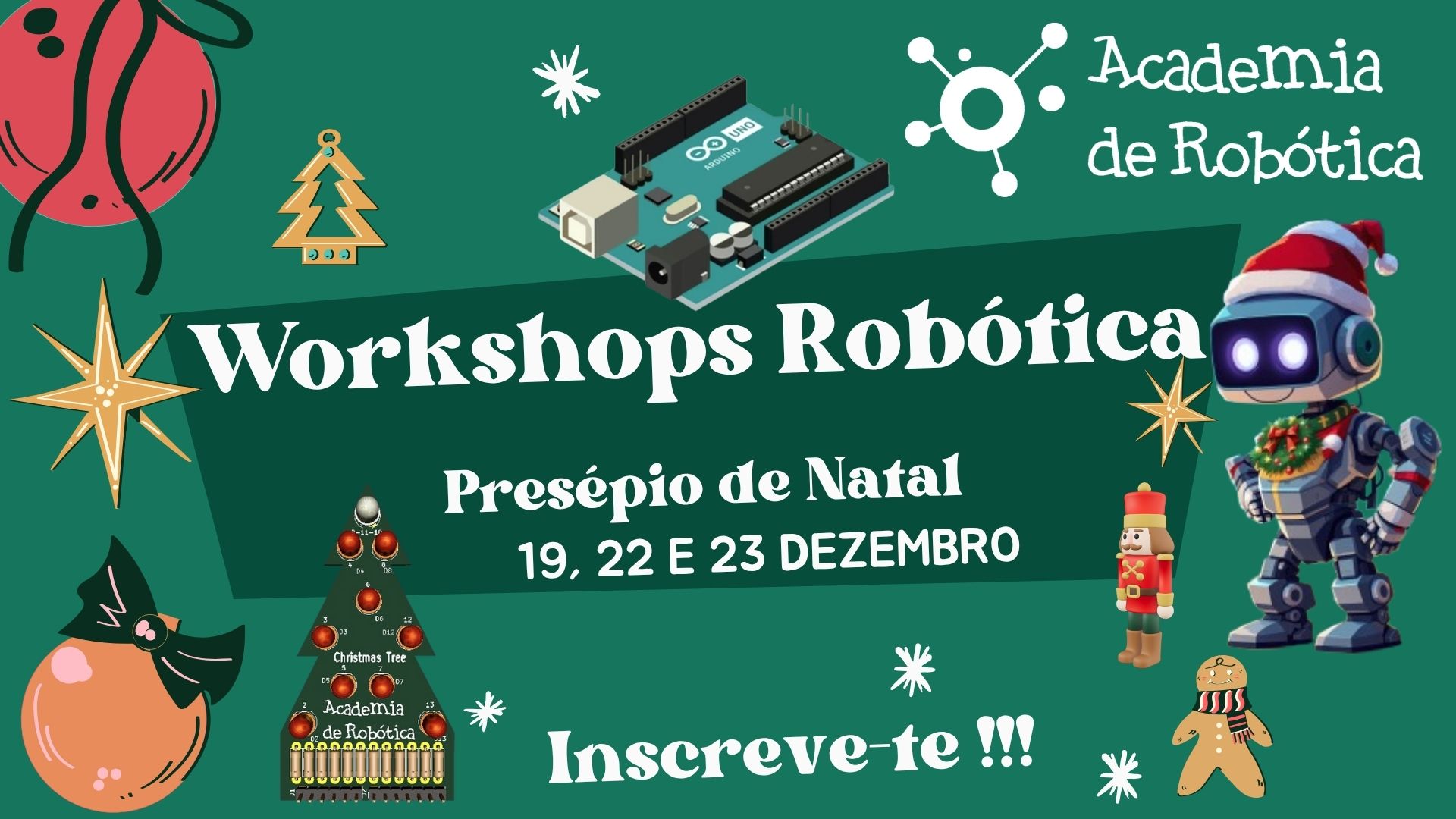 Workshops Robótica “Tech Christmas: Presépio & Pinheiro”