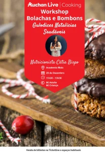 Workshop Bolachas e Bombons Guloseimas Natalícias Saudáveis