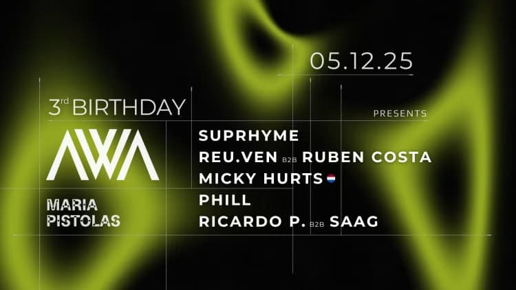 Awake celebra 3 anos no Maria Pistolas