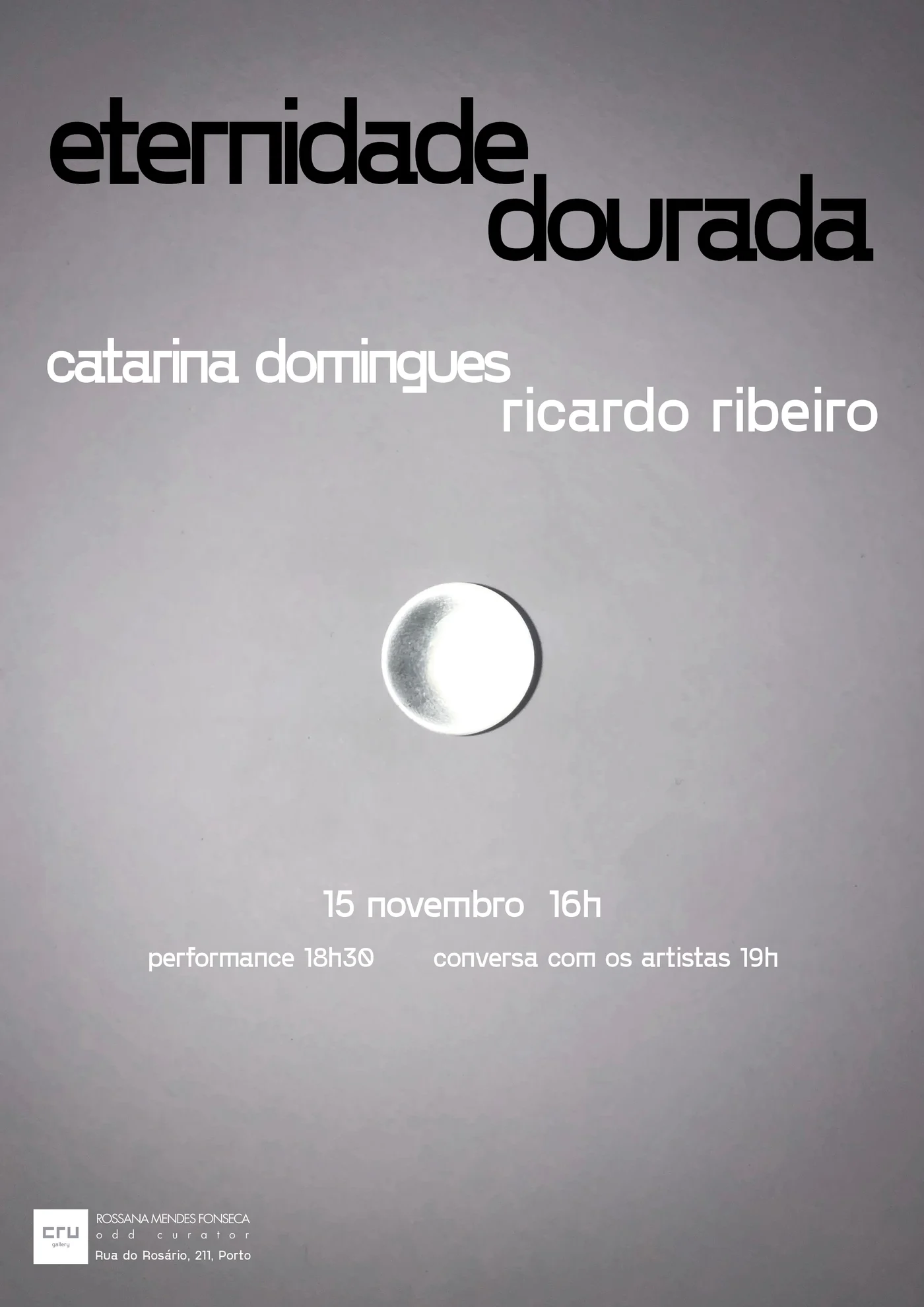 “Eternidade Dourada” — Exposição e Performance com Ricardo Ribeiro e Catarina Domingues