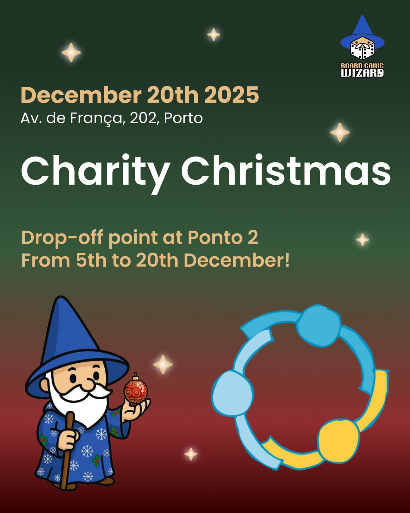 Board Game Wizard promove recolha solidária