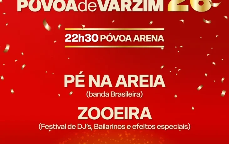 promete animar a noite de 31 de dezembro com uma programação repleta de música