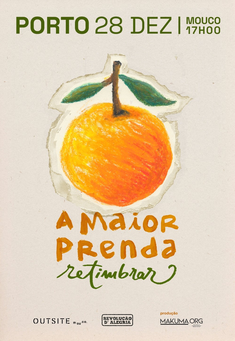 Retimbrar apresenta “A Maior Prenda” — Concerto de Natal no Porto