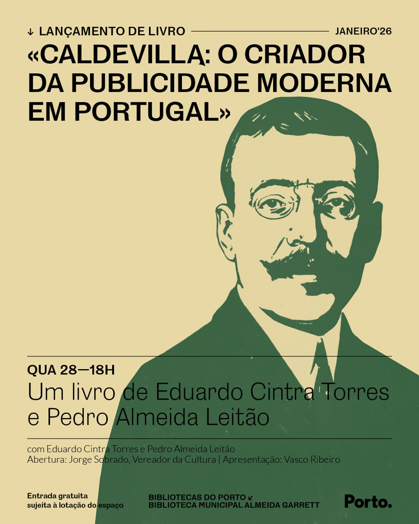 Lançamento do livro: Caldevilla: o criador da publicidade moderna em Portugal