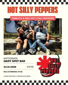 Hot Silly Peppers: Tributo aos Red Hot Chili Peppers no Mary Spot Vintage Bar
