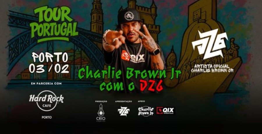 Charlie Brown Jr chega ao Porto com DZ6 em tour inédita