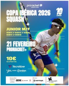 Copa Ibérica 2026 reúne jovens talentos do Squash