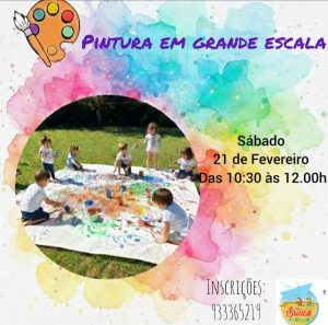 Pintura em Grande Escala leva criatividade infantil à Praia da Aguda
