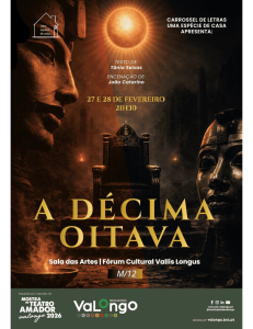 A Décima Oitava leva a tragédia do Egito Antigo ao Fórum Cultural Vallis Longus