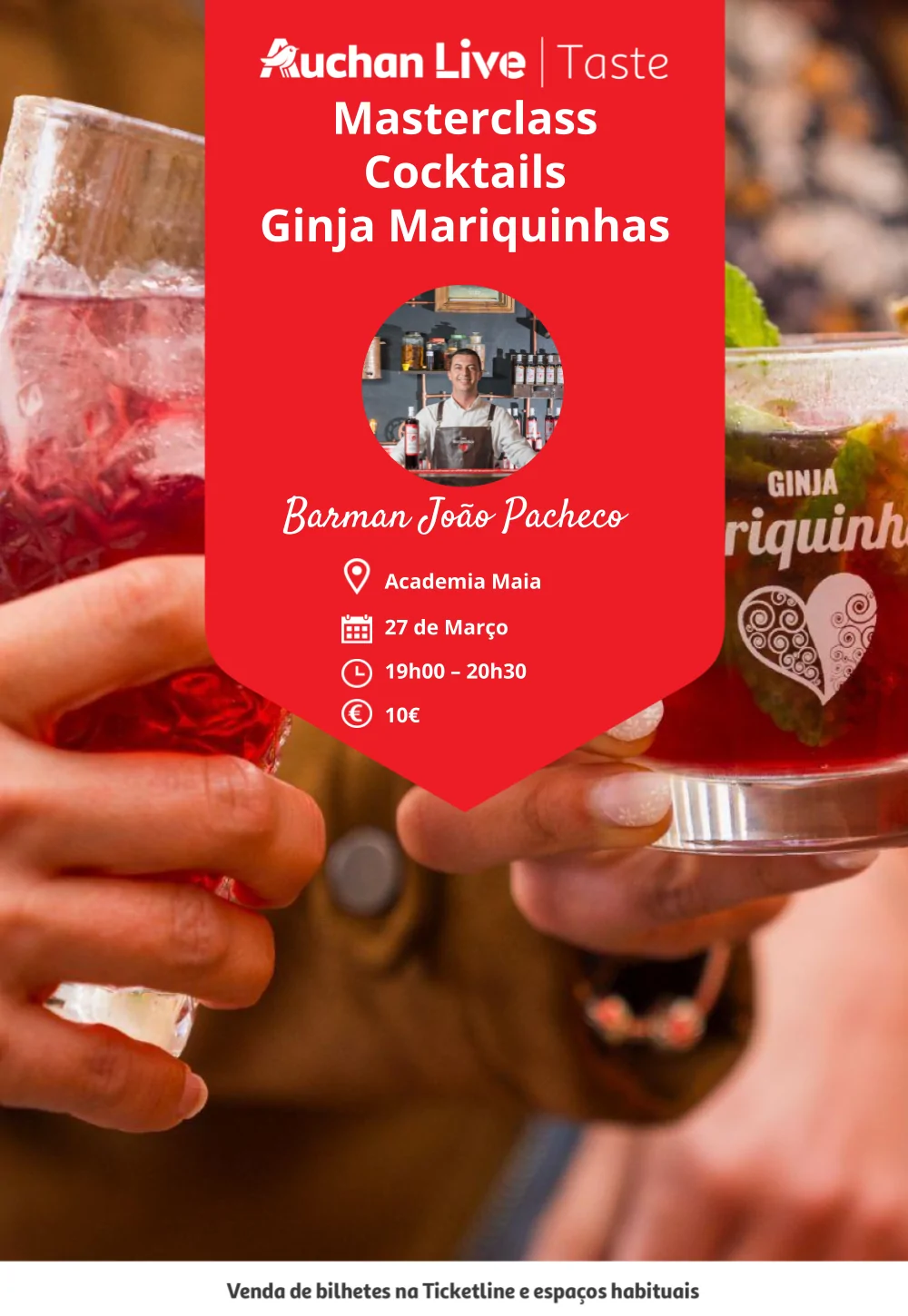 Masterclass Cocktails Ginja Mariquinhas