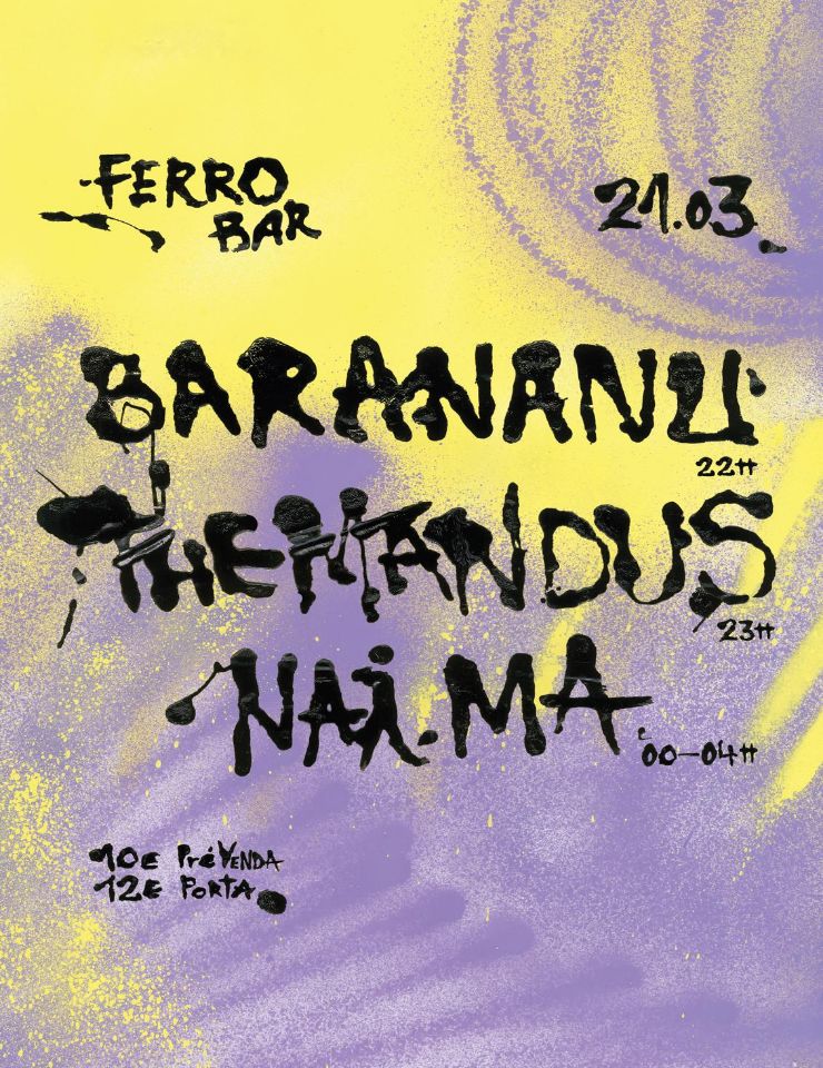 Barananu, Themandus e DJ Nai.Ma sobem ao palco do Ferro Bar
