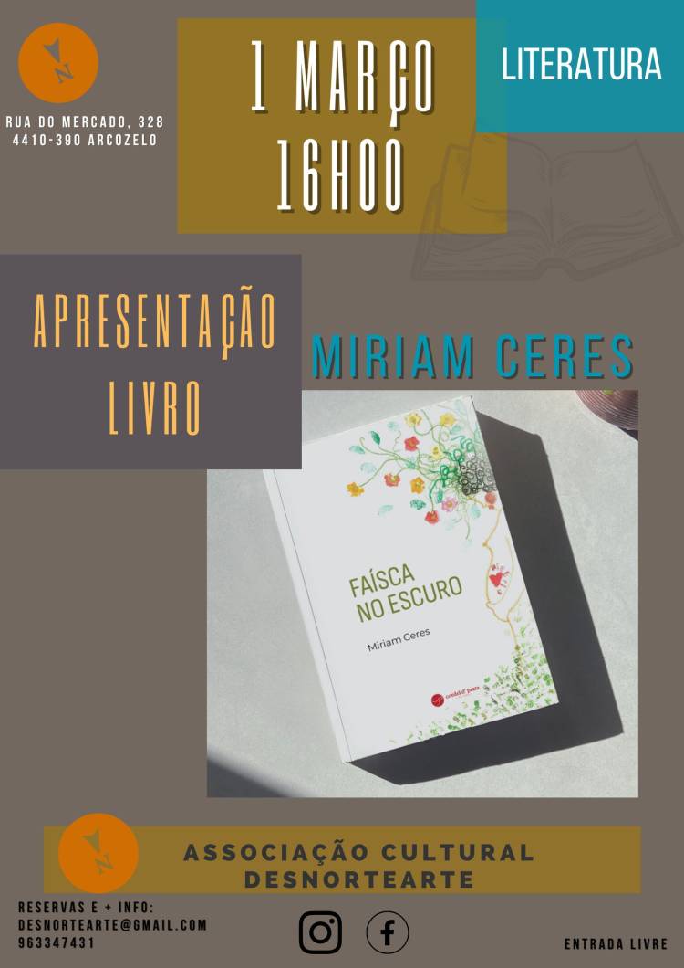 “Faísca no Escuro” é apresentado em Arcozelo com sessão de leituras