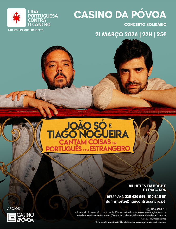 JOÃO SÓ E TIAGO NOGUEIRA Cantam coisas em português e em