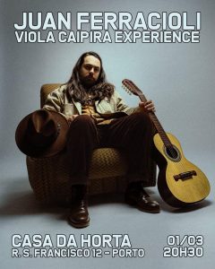 Juan Ferracioli atua na Casa da Horta