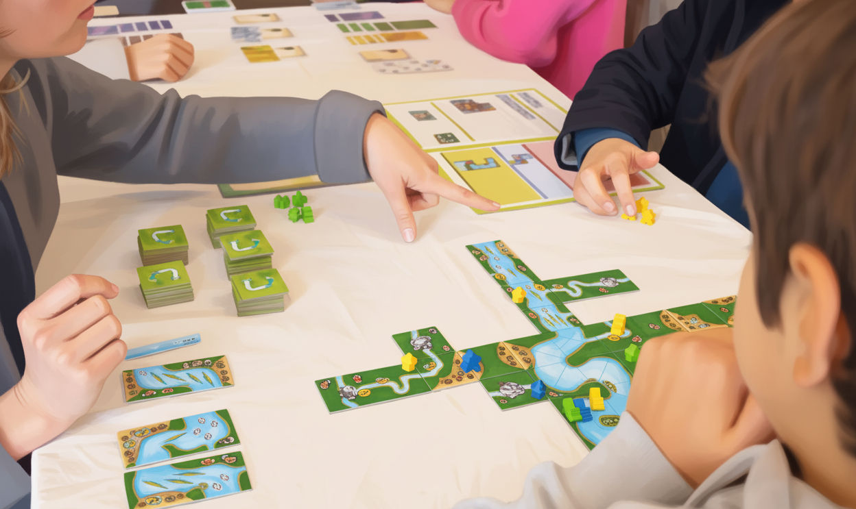 À descoberta de jogos de tabuleiro na Zumbido