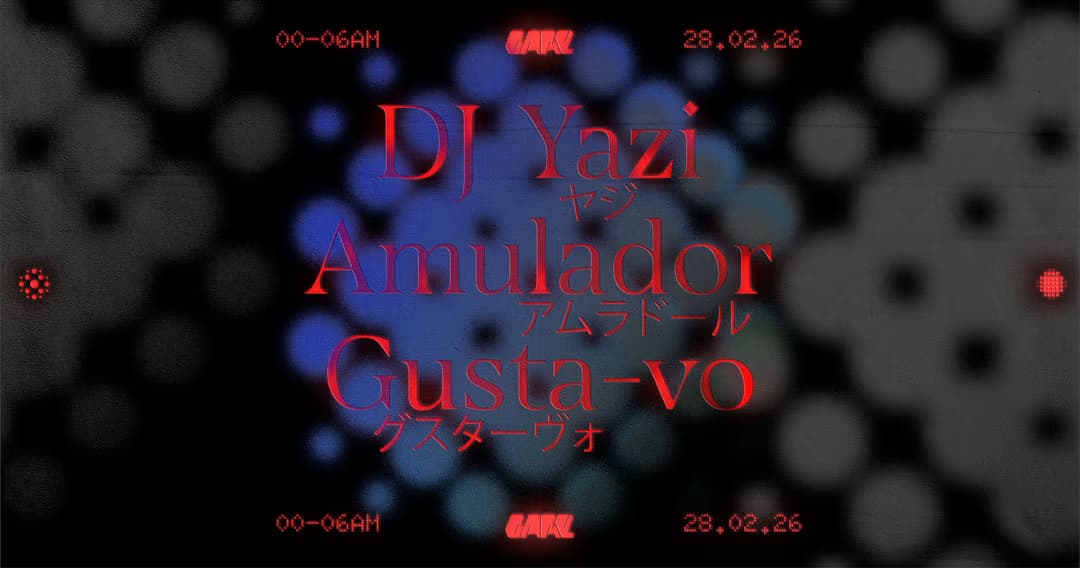 DJ Yazi, Gusta-Vo e Amulador comandam a noite techno no Gare Porto