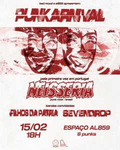 PUNKARNIVAL: Neisseria (BR) + Filhos da Pátria + Sevendrop