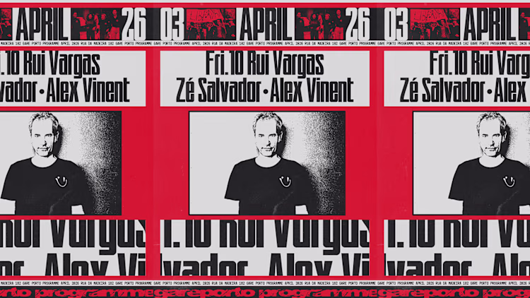 Rui Vargas, Zé Salvador & Alex Vinent – Noite de DJ Sets no Porto