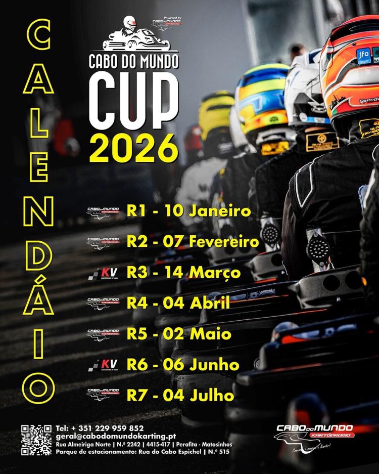 Cabo do Mundo Cup – Ronda 3 de Karting em Matosinhos