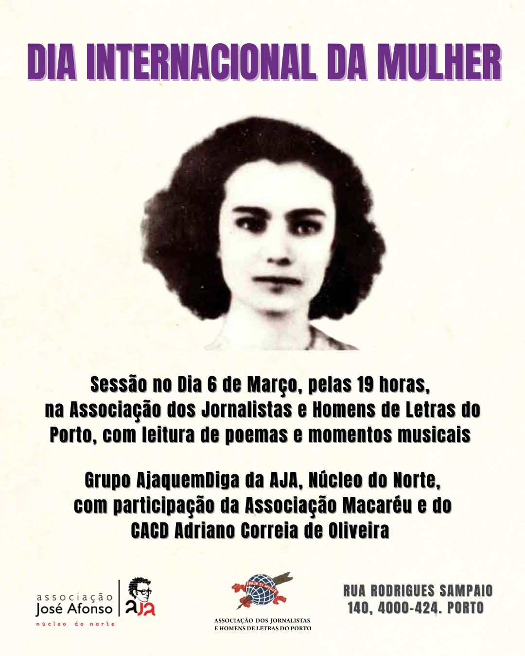 Dia Internacional da Mulher | AJAquemDiga (Poesia)