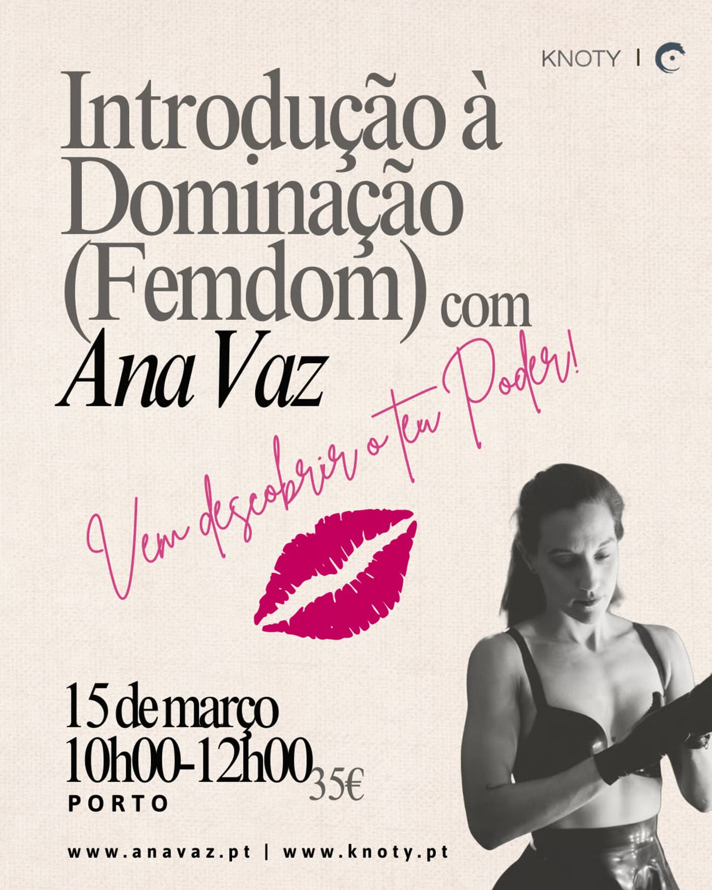 Introdução à Dominação FemDom - Oficina com Ana Vaz – Pleasure and Power