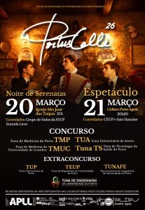 PortusCalle 26 – Festival de Tunas no Coliseu Porto Ageas