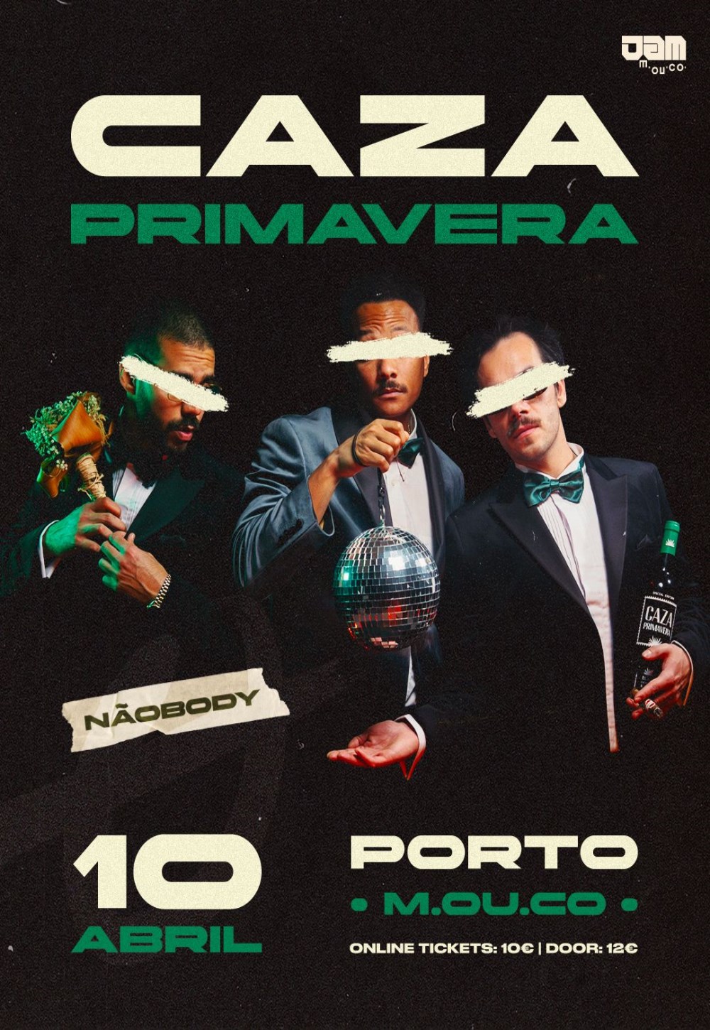 NÃOBODY apresenta CAZA PRI ao vivo no M.Ou.Co.