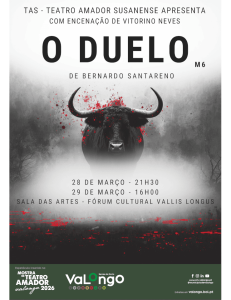 “MTA – Duelo” em cena no Fórum Cultural Vallis Longus