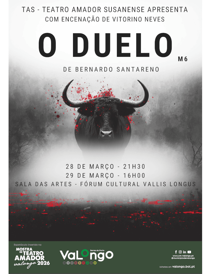 “MTA – Duelo” em cena no Fórum Cultural Vallis Longus