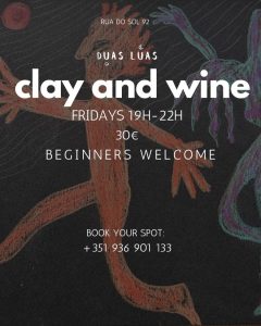 Clay and Wine – Criação em Argila e Copo de Vinho