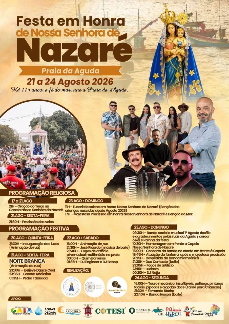 Festa em Honra de Nossa Senhora de Nazaré 2026