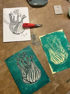 Linóleo — da matriz à impressão