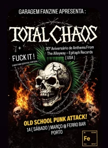 Total Chaos celebra 30 anos de “Anthems From The Alleyway”