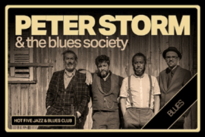PETER STORM & THE BLUES SOCIETY no Porto: uma das maiores bandas de blues de Portugal no Hot Five Jazz & Blues Club