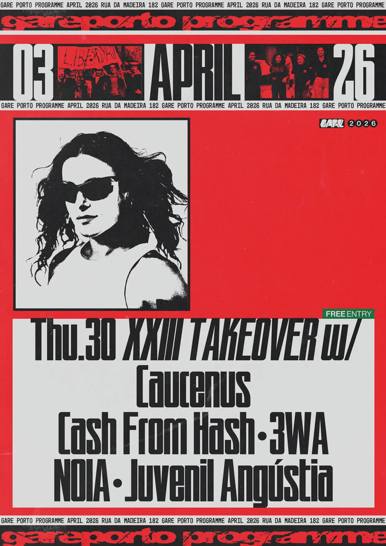 XXIII TAKEOVER – NOITE DE BREAKBEAT E DRUM & BASS COM ENTRADA LIVRE NO GARE, PORTO