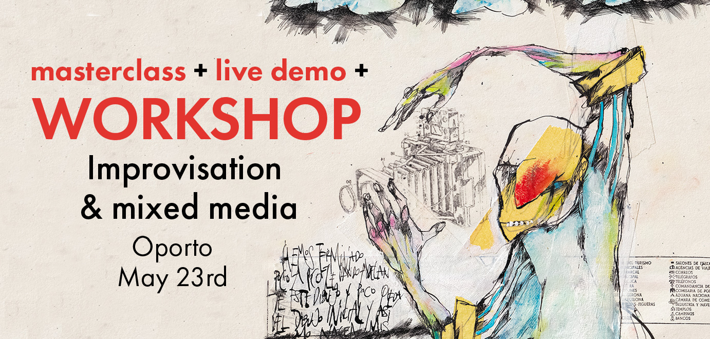 Workshop. Improvisação e técnicas mistas. Com Ramiro Clemente