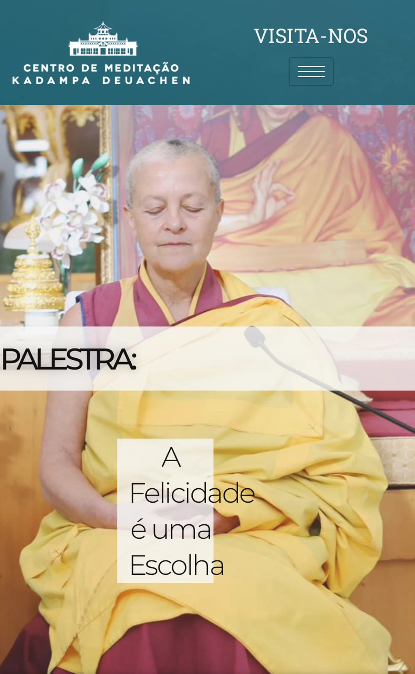 A Felicidade É Uma Escolha — Palestra Com Meditação Guiada